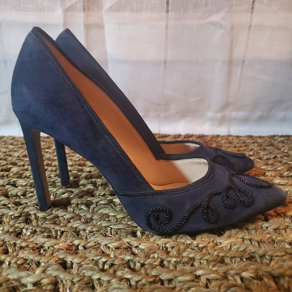 Nine West Navy Blue Heels